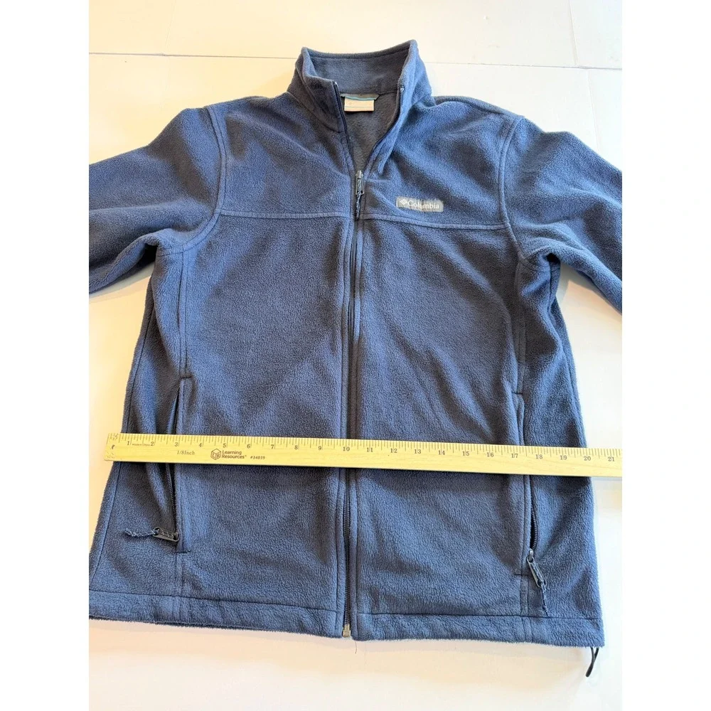 Columbia Steens Mountain Full Zip Fleece Jacket Mens Medium Blue‎